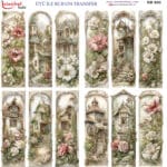 Ütü ile Rub On Transfer Kağıdı: Dekoratif Süsleme Kağıdı  - RB950-İST | 30x30 cm