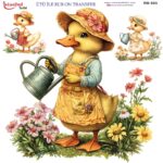 Ütü ile Rub On Transfer Kağıdı: Dekoratif Süsleme Kağıdı  - RB953-İST | 30x30 cm