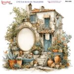 Ütü ile Rub On Transfer Kağıdı: Dekoratif Süsleme Kağıdı  - RB958-İST | 30x30 cm