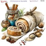 Ütü ile Rub On Transfer Kağıdı: Dekoratif Süsleme Kağıdı  - RB963-İST | 30x30 cm
