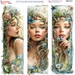 Ütü ile Rub On Transfer Kağıdı: Dekoratif Süsleme Kağıdı  - RB973-İST | 30x30 cm