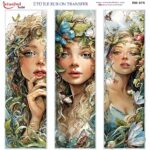 Ütü ile Rub On Transfer Kağıdı: Dekoratif Süsleme Kağıdı  - RB975-İST | 30x30 cm