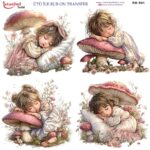 Ütü ile Rub On Transfer Kağıdı: Dekoratif Süsleme Kağıdı  - RB991-İST | 30x30 cm
