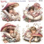 Ütü ile Rub On Transfer Kağıdı: Dekoratif Süsleme Kağıdı  - RB993-İST | 30x30 cm
