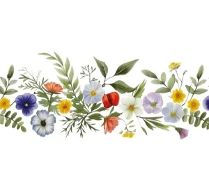 Ütü ile Bordür Rub On Transfer Kağıdı: Dekoratif Kenar Süsleme Kağıdı - RK100 | 150 cm