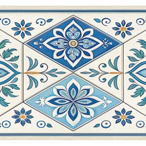 Ütü Ile Bordür Rub On Transfer Kağıdı: Dekoratif Kenar Süsleme Kağıdı - Rk101-İst | 150 Cm