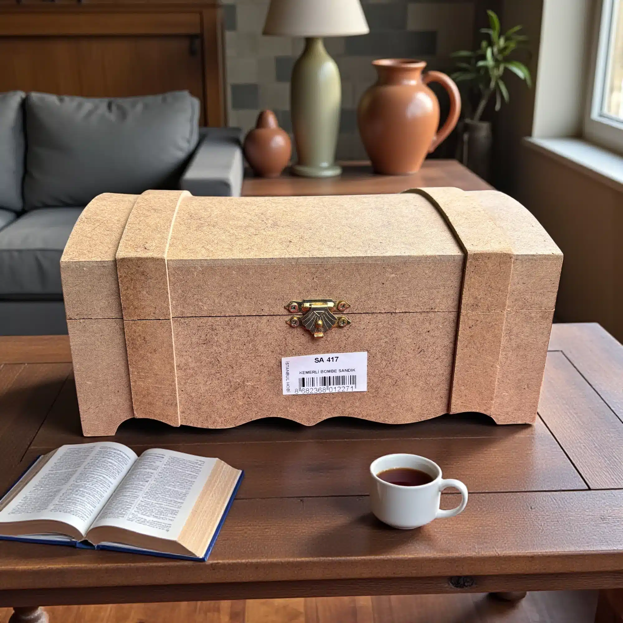 Dekoratif Ahşap Sandık Kutu: Anılarınızın Güvenli Limanı