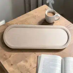 Büyük Boy Top Ayaklı Uzun Ahşap Sunumluk: İhtişamlı Sofraların Dev Yıldızı