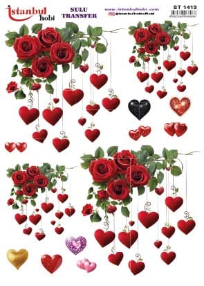 ST1413 | Sulu Transfer Kağıdı-25x35 cm 1 St1413 | Sulu Transfer Kağıdı-25X35 Cm