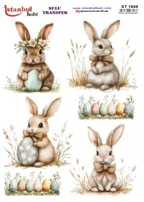 ST1856 | Sulu Transfer Kağıdı-25x35 cm 1 St1856 | Sulu Transfer Kağıdı-25X35 Cm