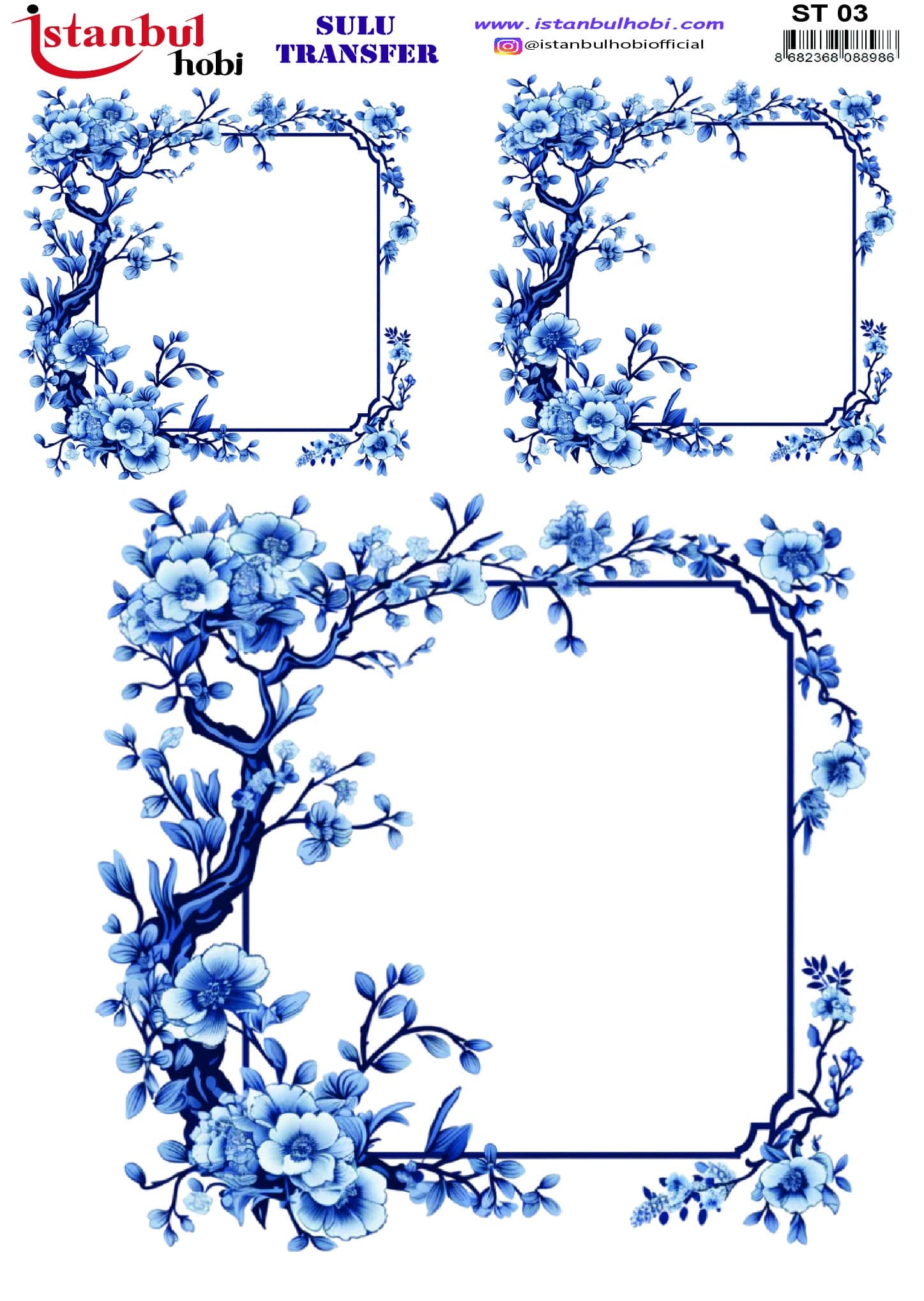 ST03 | Sulu Transfer Kağıdı-25x35 cm 1 St03 | Sulu Transfer Kağıdı-25X35 Cm