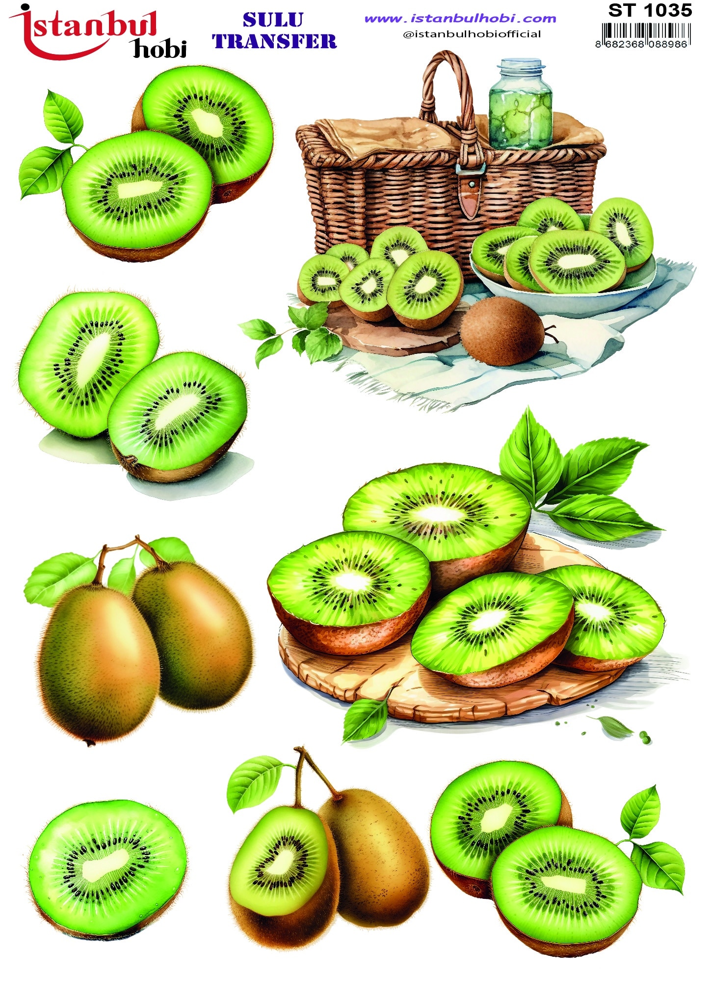 ST1035 | Sulu Transfer Kağıdı-25x35 cm 1 St1035 | Sulu Transfer Kağıdı-25X35 Cm