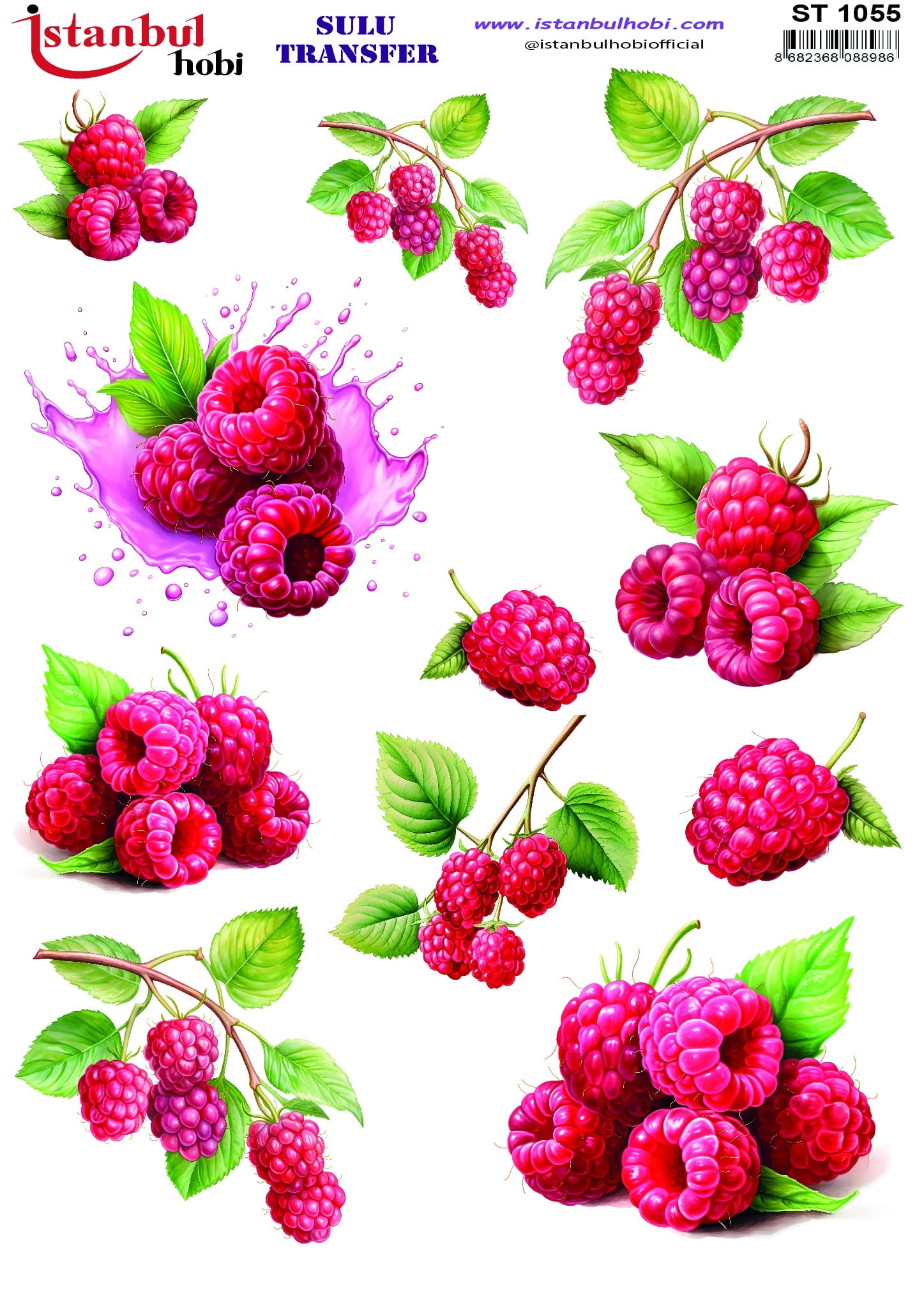 ST1055 | Sulu Transfer Kağıdı-25x35 cm 1 St1055 | Sulu Transfer Kağıdı-25X35 Cm