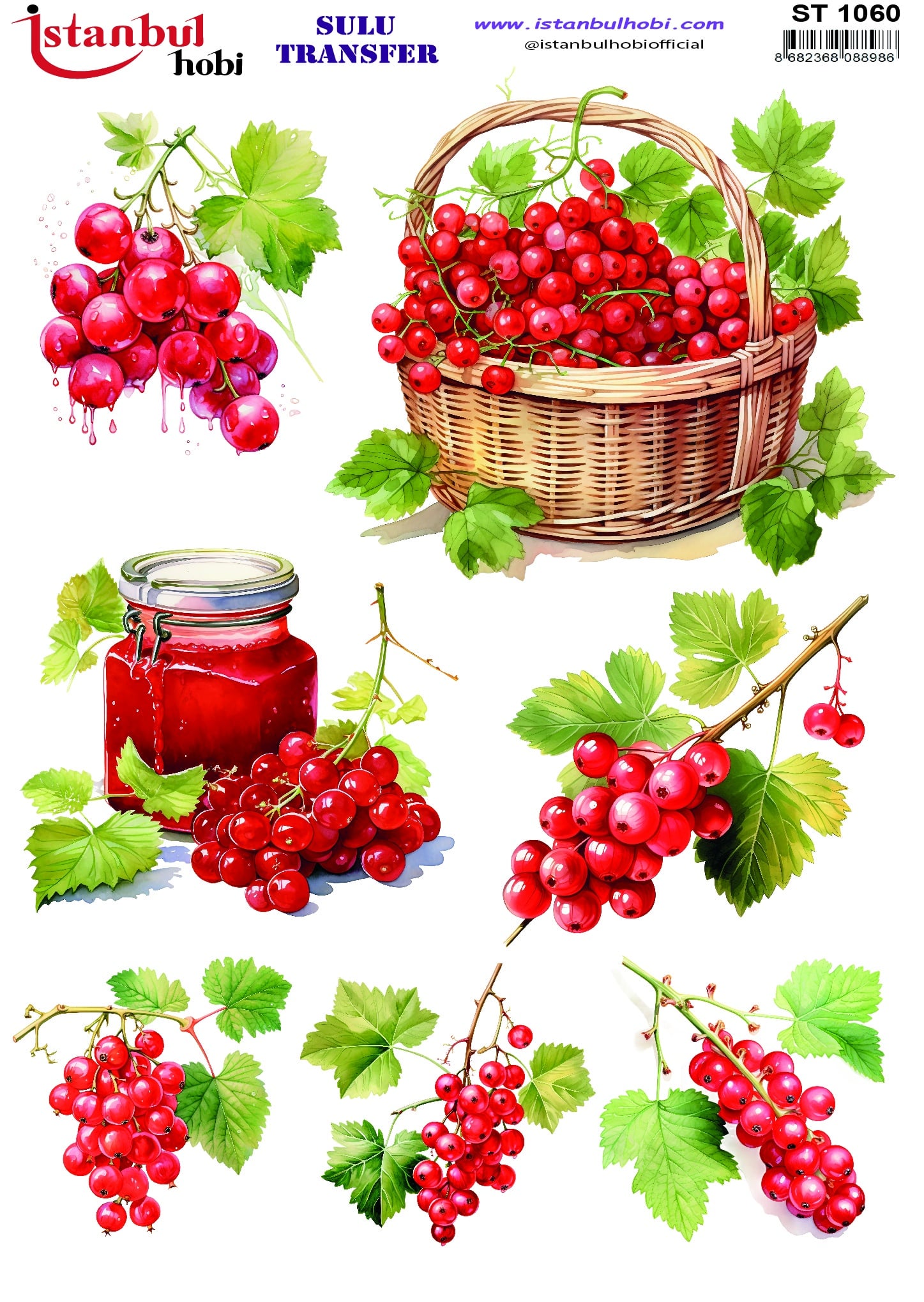 ST1060 | Sulu Transfer Kağıdı-25x35 cm 1 St1060 | Sulu Transfer Kağıdı-25X35 Cm