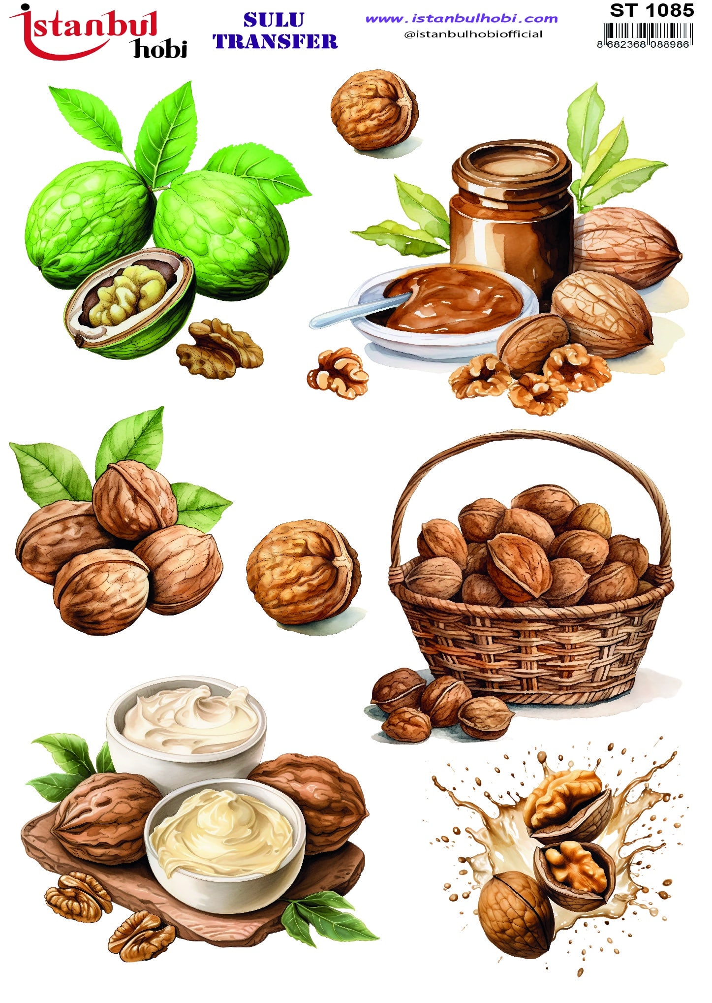 ST1085 | Sulu Transfer Kağıdı-25x35 cm 1 St1085 | Sulu Transfer Kağıdı-25X35 Cm