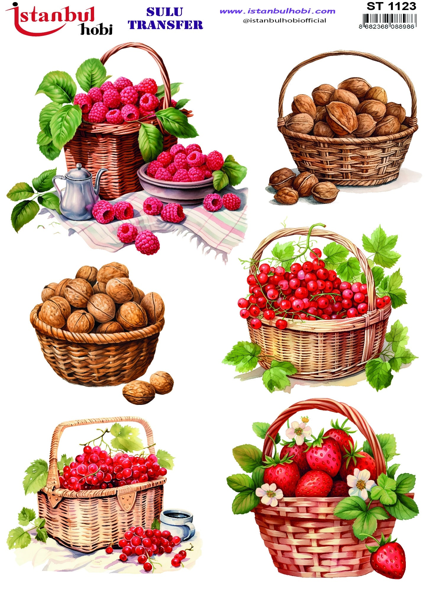 ST1123 | Sulu Transfer Kağıdı-25x35 cm 1 St1123 | Sulu Transfer Kağıdı-25X35 Cm