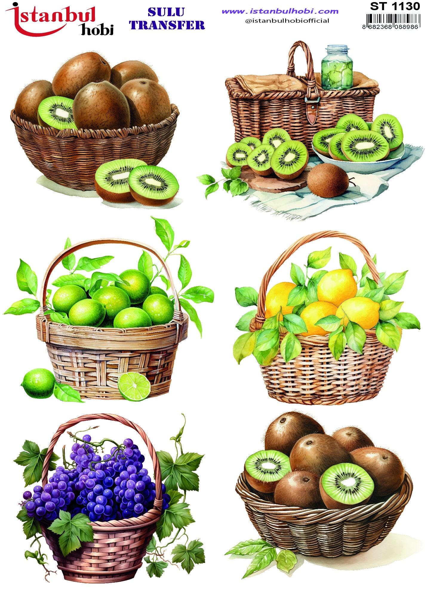 ST1130 | Sulu Transfer Kağıdı-25x35 cm 1 St1130 | Sulu Transfer Kağıdı-25X35 Cm