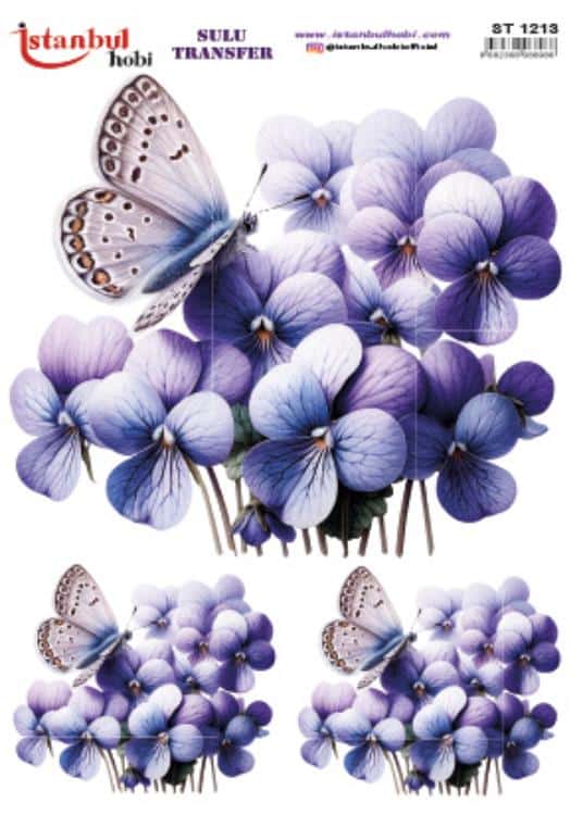 ST1213 | Sulu Transfer Kağıdı-25x35 cm 1 St1213 | Sulu Transfer Kağıdı-25X35 Cm
