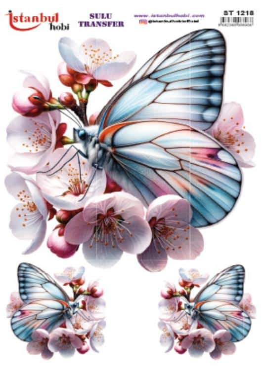 ST1218 | Sulu Transfer Kağıdı-25x35 cm 1 St1218 | Sulu Transfer Kağıdı-25X35 Cm
