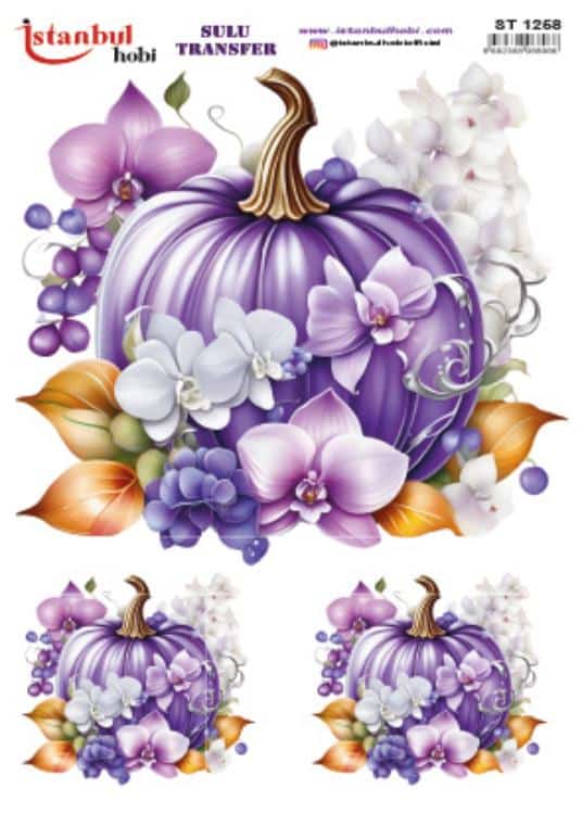 ST1258 | Sulu Transfer Kağıdı-25x35 cm 1 St1258 | Sulu Transfer Kağıdı-25X35 Cm