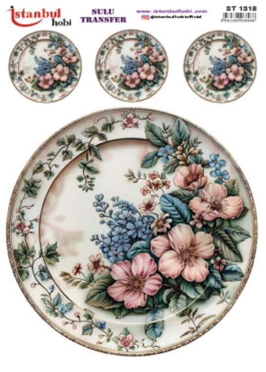 ST1318 | Sulu Transfer Kağıdı-25x35 cm 1 St1318 | Sulu Transfer Kağıdı-25X35 Cm