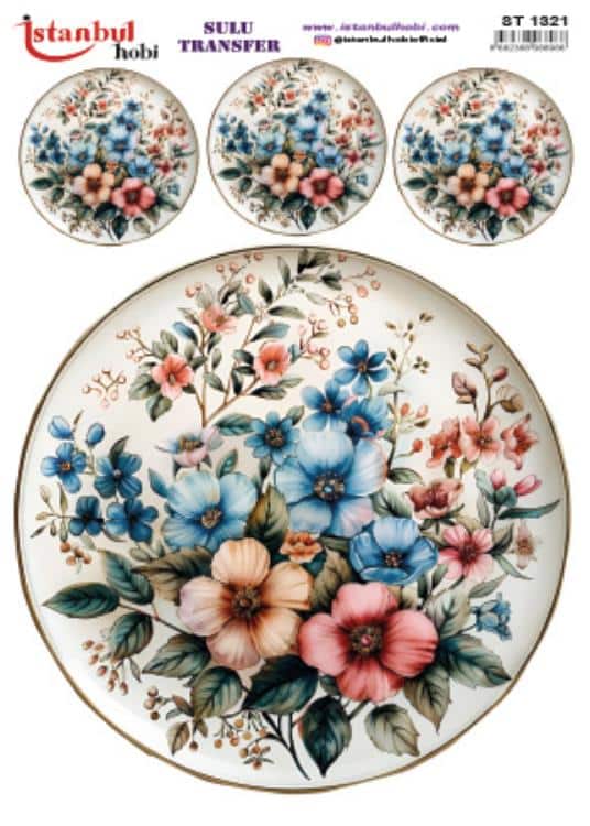 ST1321 | Sulu Transfer Kağıdı-25x35 cm 1 St1321 | Sulu Transfer Kağıdı-25X35 Cm