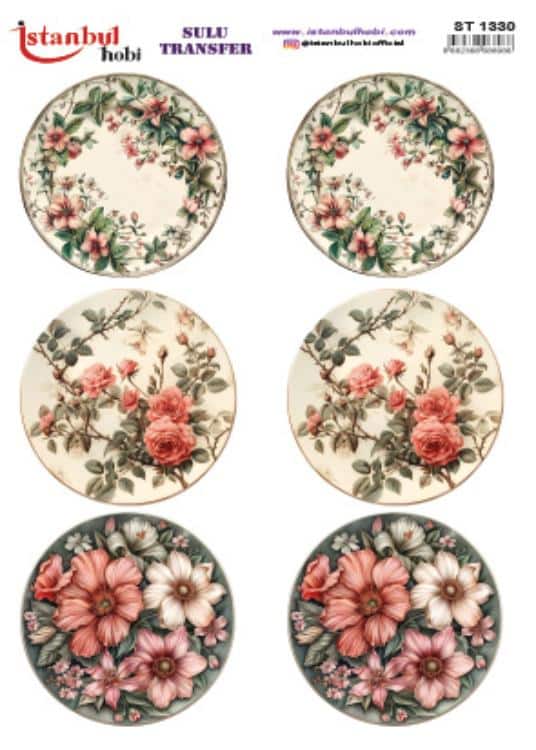 ST1330 | Sulu Transfer Kağıdı-25x35 cm 1 St1330 | Sulu Transfer Kağıdı-25X35 Cm