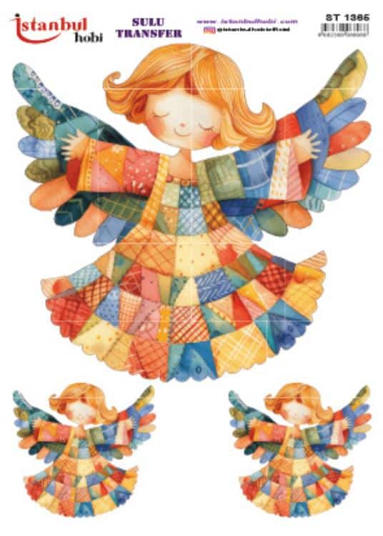 ST1365 | Sulu Transfer Kağıdı-25x35 cm 1 St1365 | Sulu Transfer Kağıdı-25X35 Cm