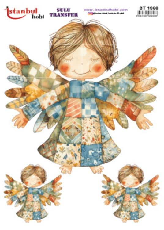 ST1366 | Sulu Transfer Kağıdı-25x35 cm 1 St1366 | Sulu Transfer Kağıdı-25X35 Cm