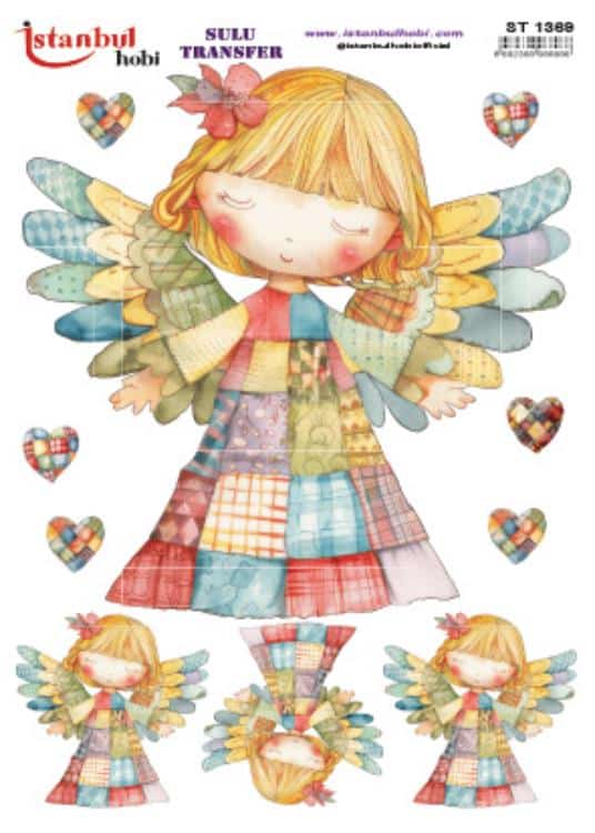 ST1369 | Sulu Transfer Kağıdı-25x35 cm 1 St1369 | Sulu Transfer Kağıdı-25X35 Cm