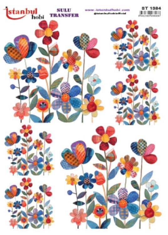 ST1384 | Sulu Transfer Kağıdı-25x35 cm 1 St1384 | Sulu Transfer Kağıdı-25X35 Cm
