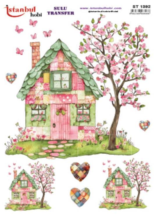 ST1392 | Sulu Transfer Kağıdı-25x35 cm 1 St1392 | Sulu Transfer Kağıdı-25X35 Cm