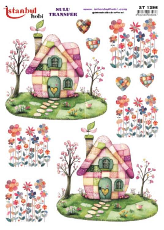 ST1395 | Sulu Transfer Kağıdı-25x35 cm 1 St1395 | Sulu Transfer Kağıdı-25X35 Cm