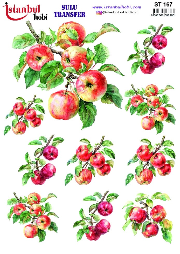 ST167 | Sulu Transfer Kağıdı-25x35 cm 1 St167 | Sulu Transfer Kağıdı-25X35 Cm
