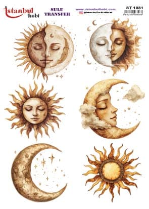 ST1831 | Sulu Transfer Kağıdı-25x35 cm 1 St1831 | Sulu Transfer Kağıdı-25X35 Cm