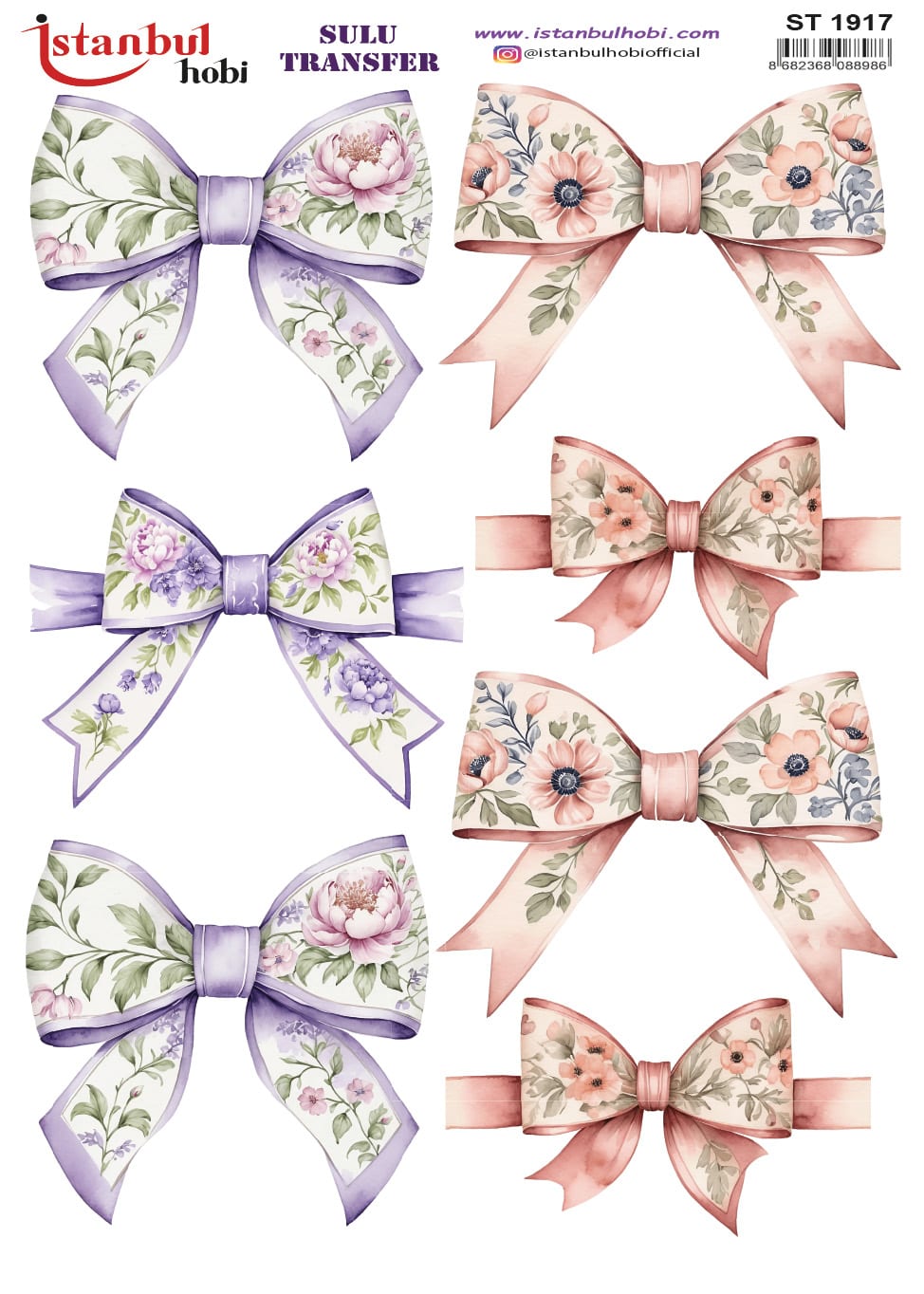 ST1917 | Sulu Transfer Kağıdı-25x35 cm 1 St1917 | Sulu Transfer Kağıdı-25X35 Cm