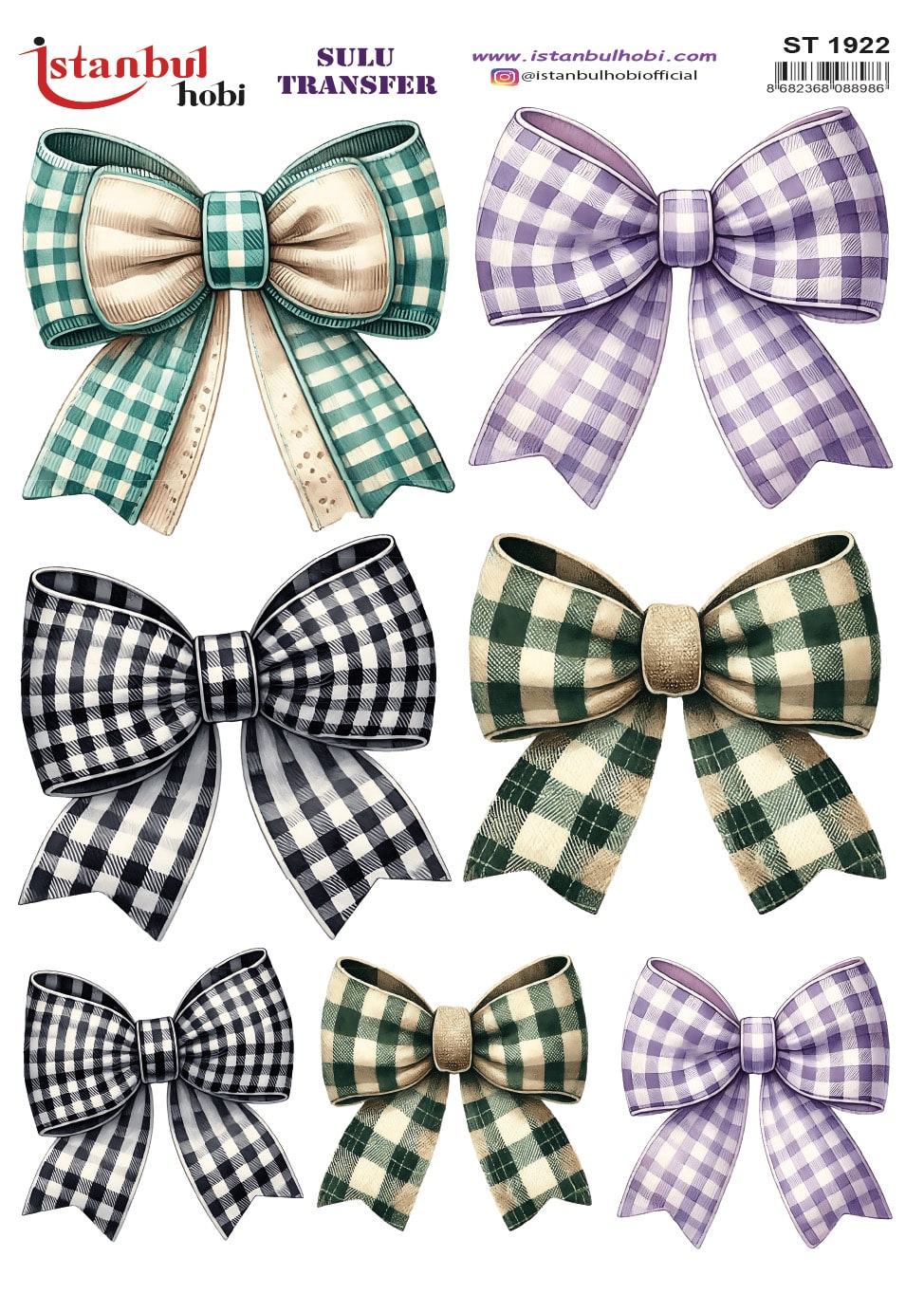 ST1922 | Sulu Transfer Kağıdı-25x35 cm 1 St1922 | Sulu Transfer Kağıdı-25X35 Cm