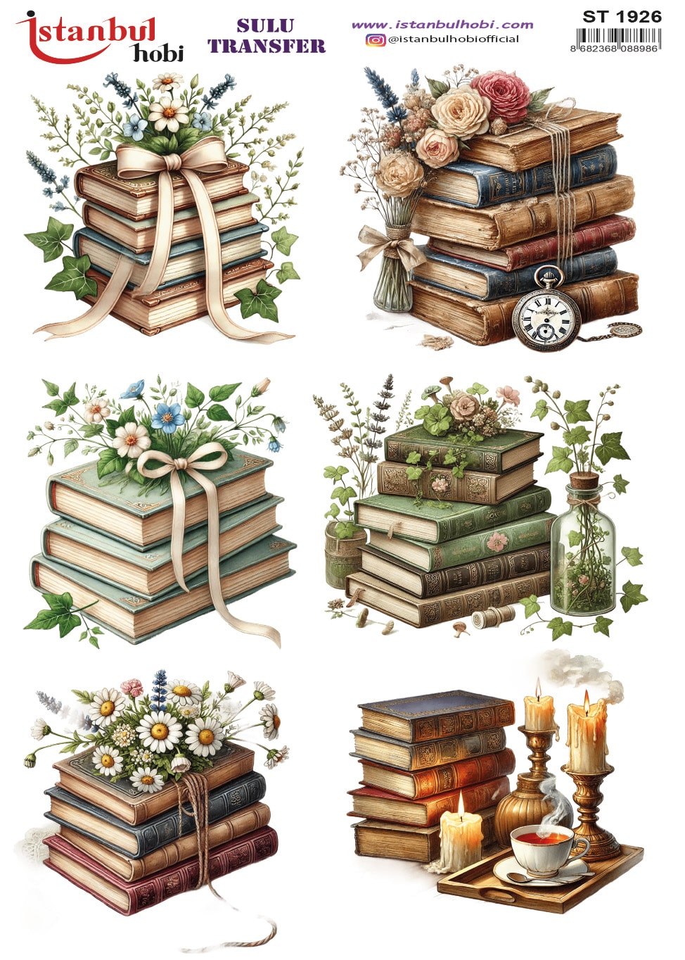 ST1926 | Sulu Transfer Kağıdı-25x35 cm 1 St1926 | Sulu Transfer Kağıdı-25X35 Cm
