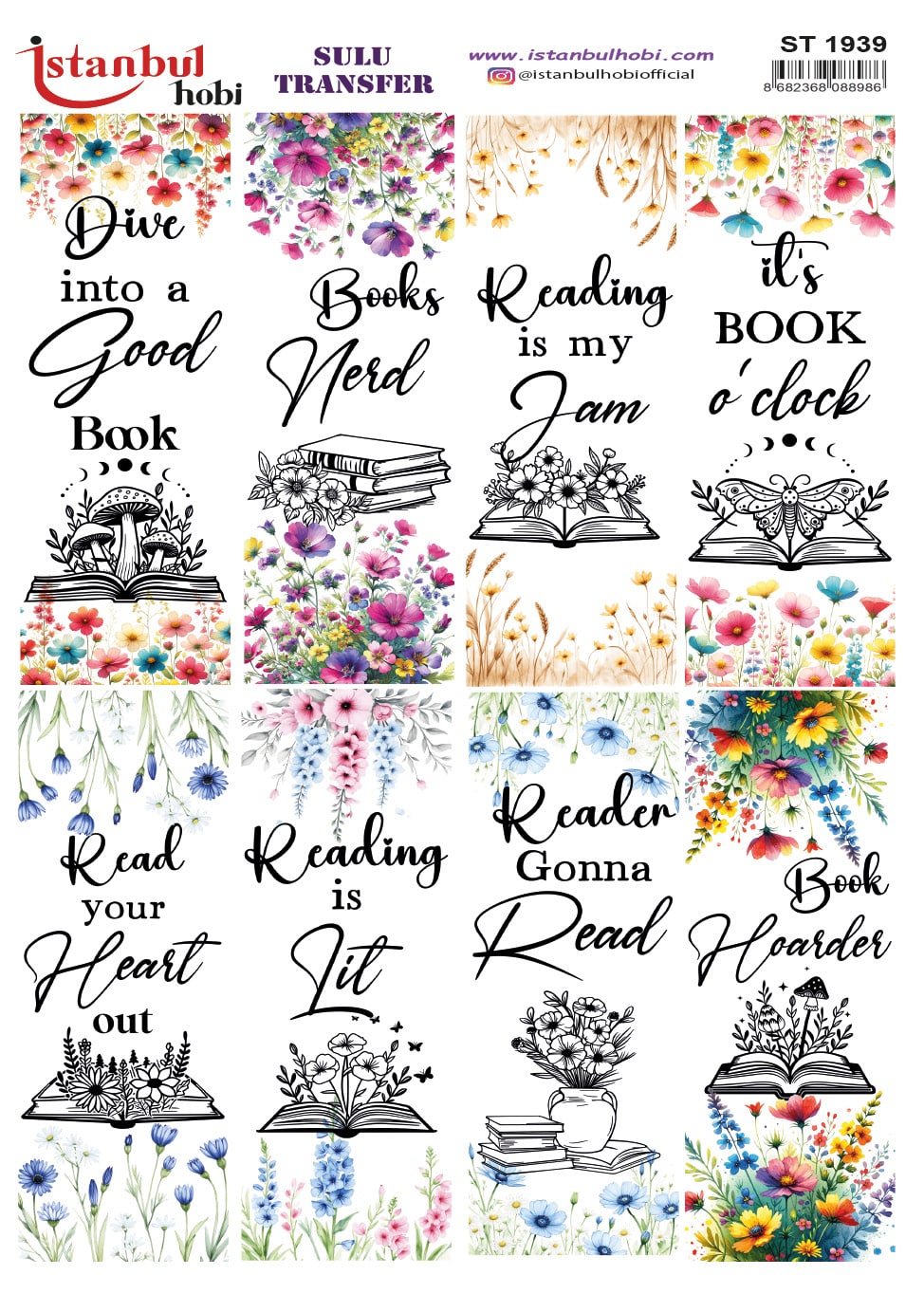 ST1939 | Sulu Transfer Kağıdı-25x35 cm 1 St1939 | Sulu Transfer Kağıdı-25X35 Cm