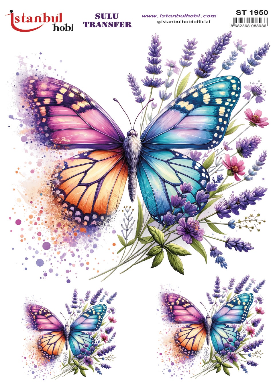 ST1950 | Sulu Transfer Kağıdı-25x35 cm 1 St1950 | Sulu Transfer Kağıdı-25X35 Cm