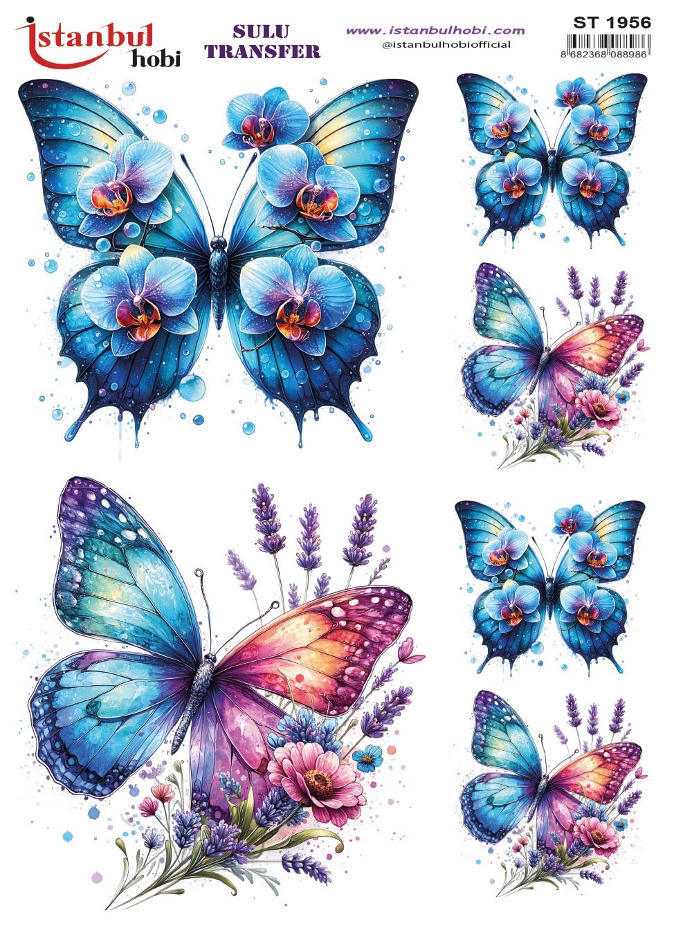 ST1956 | Sulu Transfer Kağıdı-25x35 cm 1 St1956 | Sulu Transfer Kağıdı-25X35 Cm