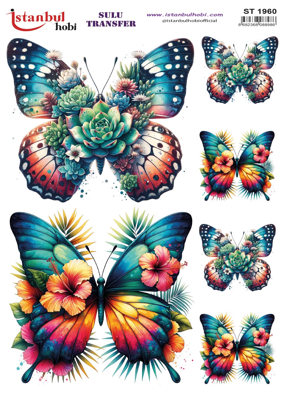 ST1960 | Sulu Transfer Kağıdı-25x35 cm 1 St1960 | Sulu Transfer Kağıdı-25X35 Cm