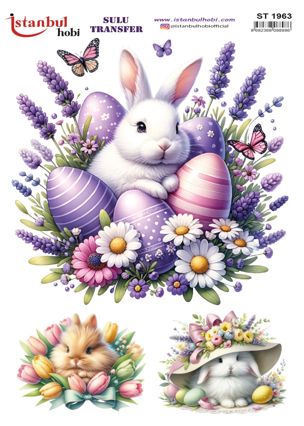 ST1963 | Sulu Transfer Kağıdı-25x35 cm 1 St1963 | Sulu Transfer Kağıdı-25X35 Cm