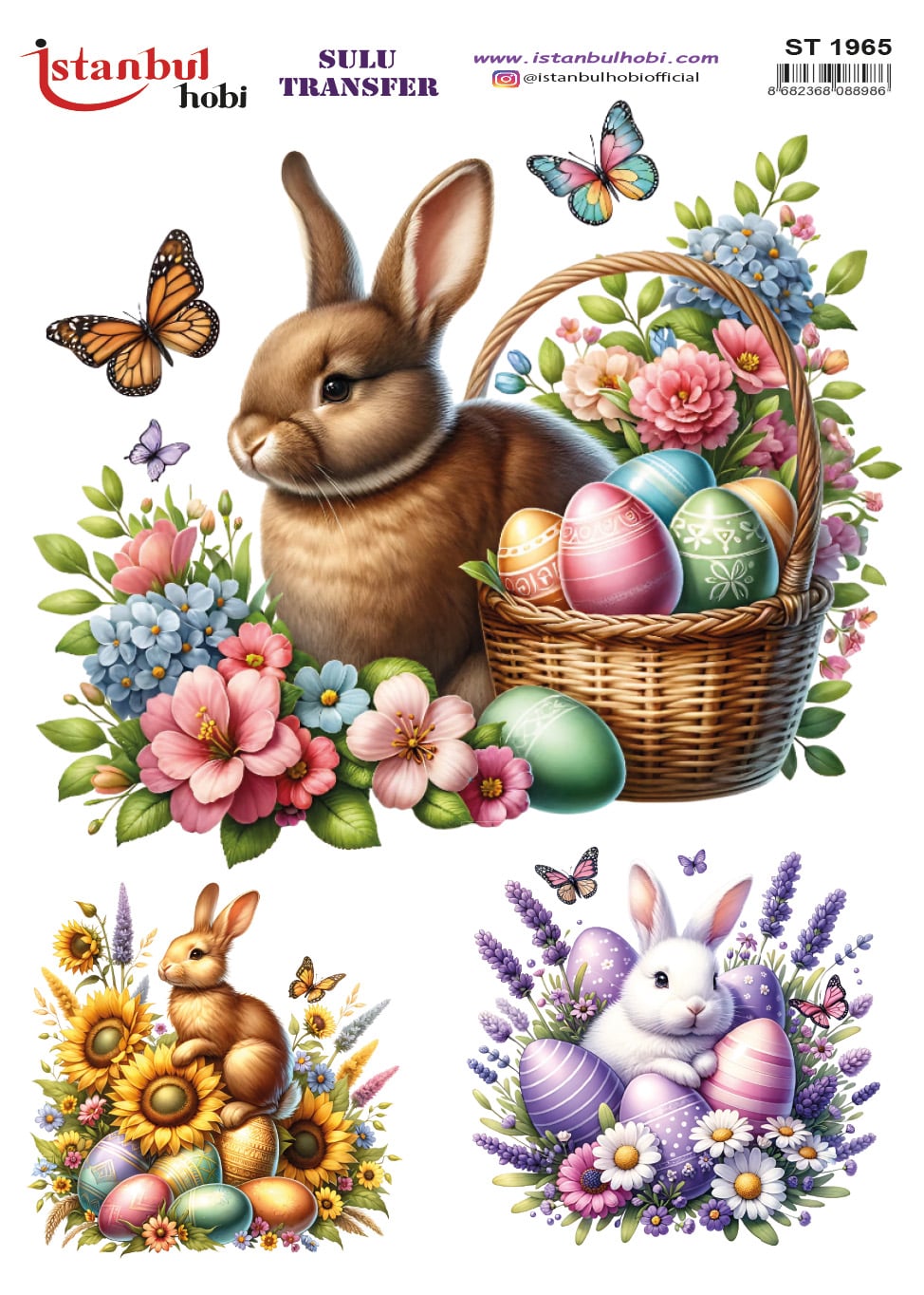 ST1965 | Sulu Transfer Kağıdı-25x35 cm 1 St1965 | Sulu Transfer Kağıdı-25X35 Cm