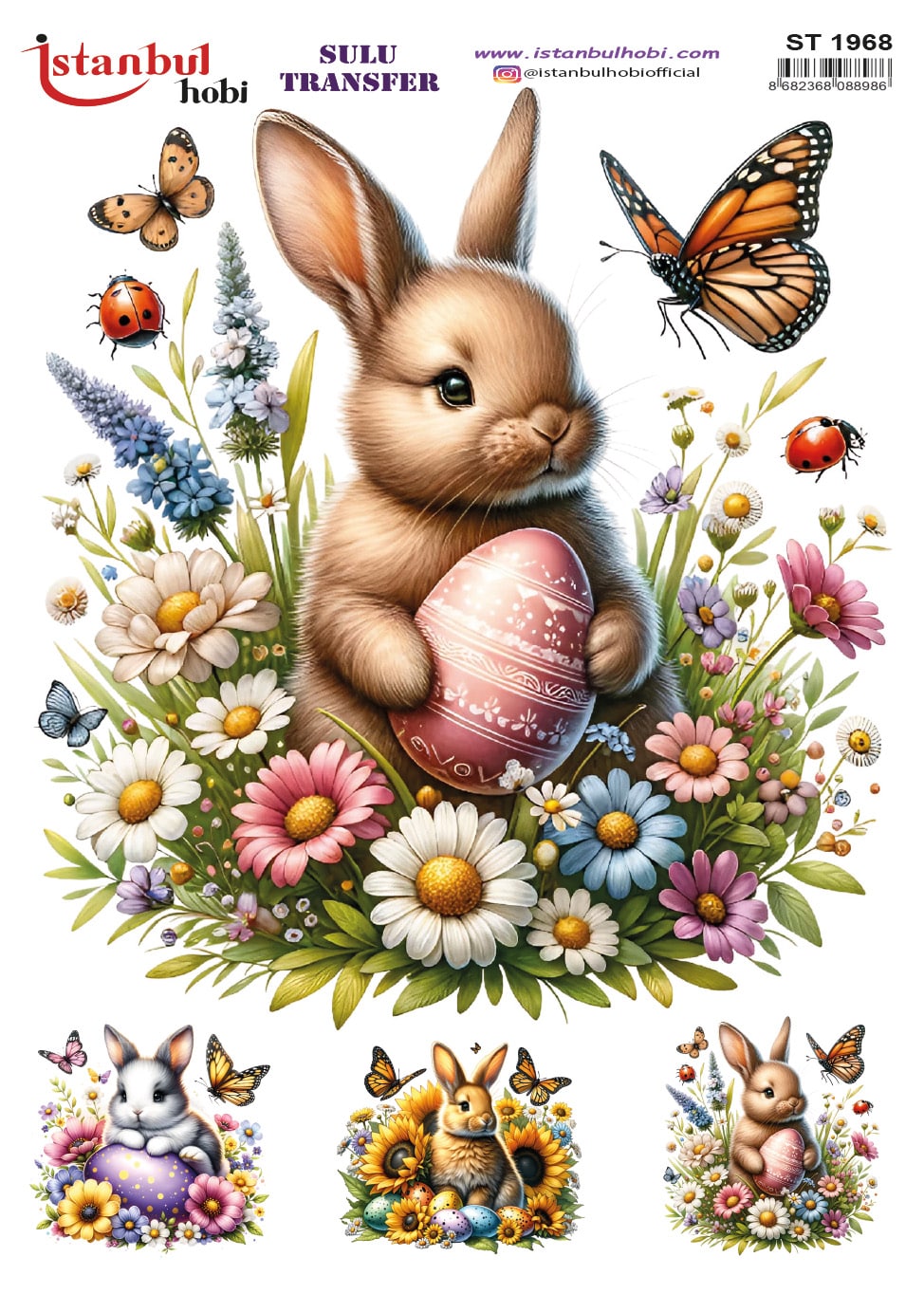 ST1968 | Sulu Transfer Kağıdı-25x35 cm 1 St1968 | Sulu Transfer Kağıdı-25X35 Cm