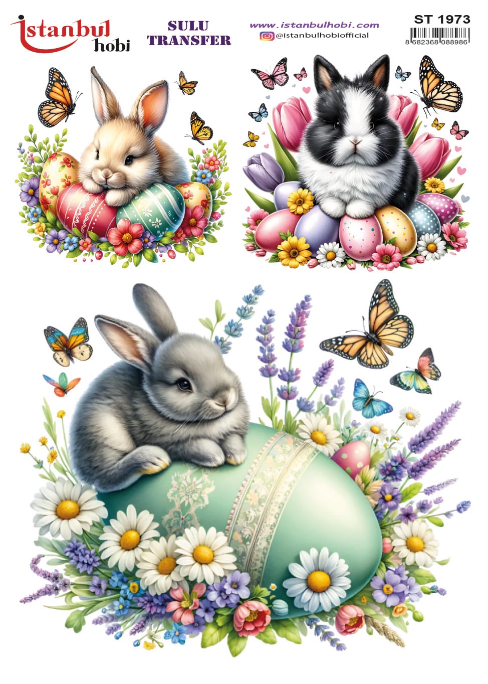 ST1973 | Sulu Transfer Kağıdı-25x35 cm 1 St1973 | Sulu Transfer Kağıdı-25X35 Cm