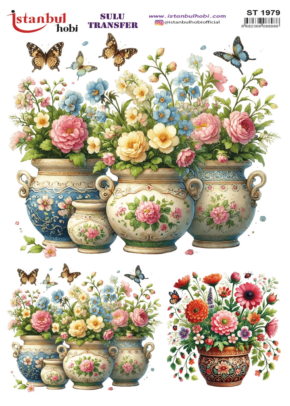 ST1979 | Sulu Transfer Kağıdı-25x35 cm 1 St1979 | Sulu Transfer Kağıdı-25X35 Cm