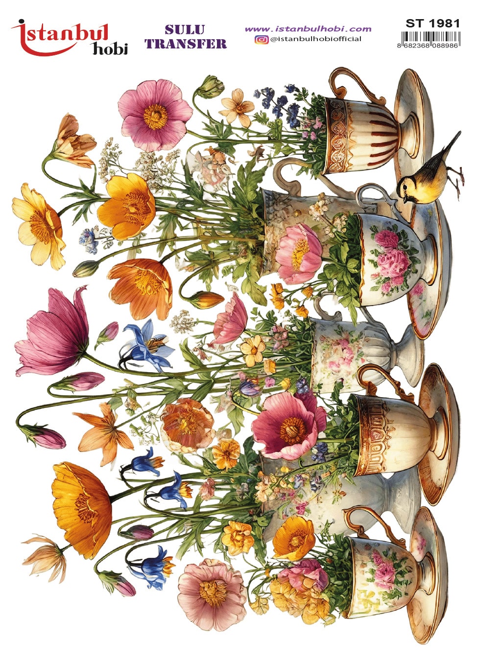 ST1981 | Sulu Transfer Kağıdı-25x35 cm 1 St1981 | Sulu Transfer Kağıdı-25X35 Cm