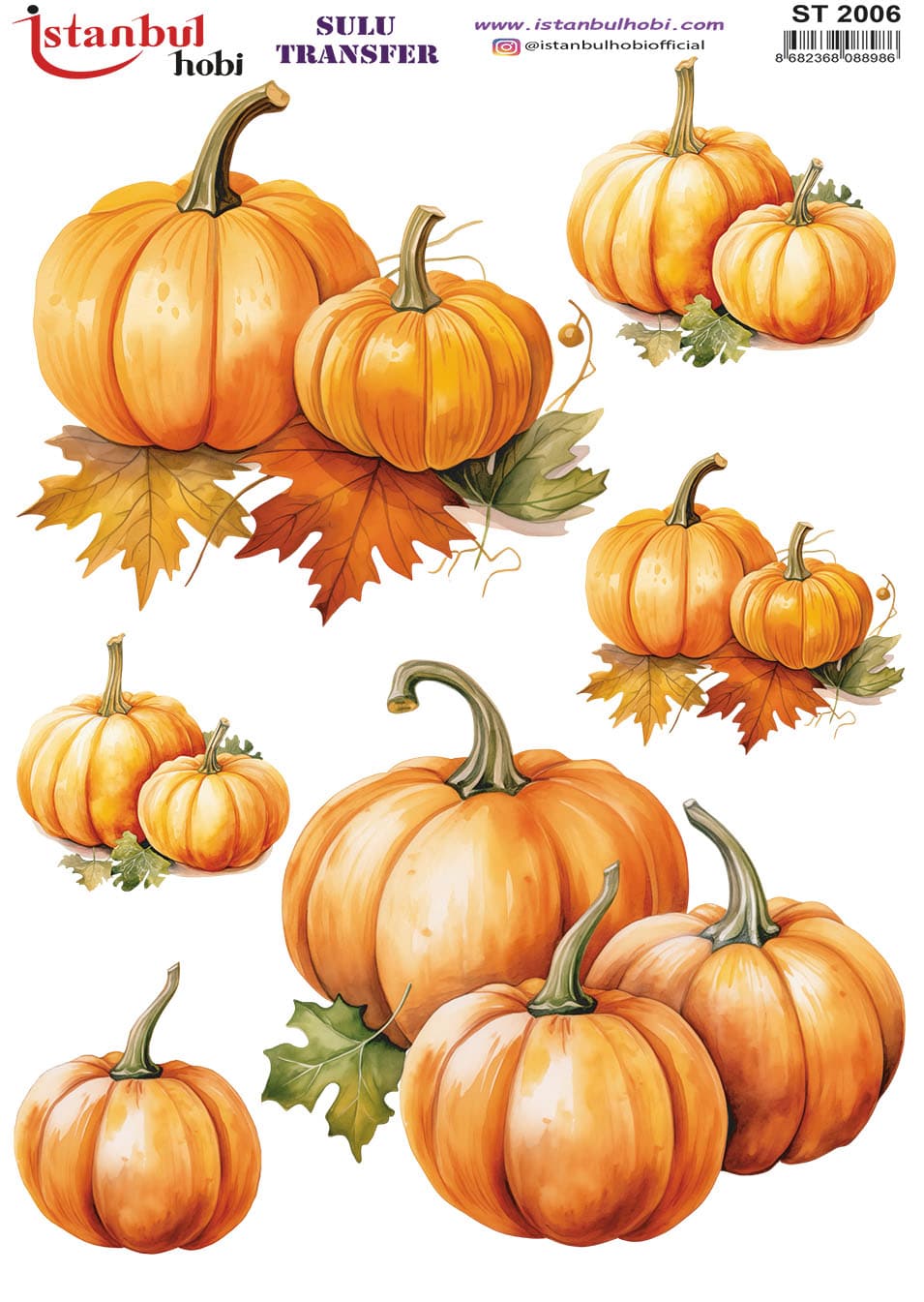 ST2006 | Sulu Transfer Kağıdı-25x35 cm 1 St2006 | Sulu Transfer Kağıdı-25X35 Cm