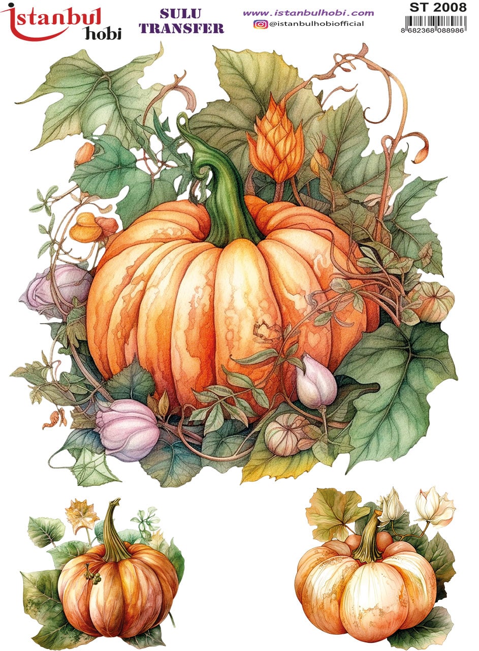 ST2008 | Sulu Transfer Kağıdı-25x35 cm 1 St2008 | Sulu Transfer Kağıdı-25X35 Cm